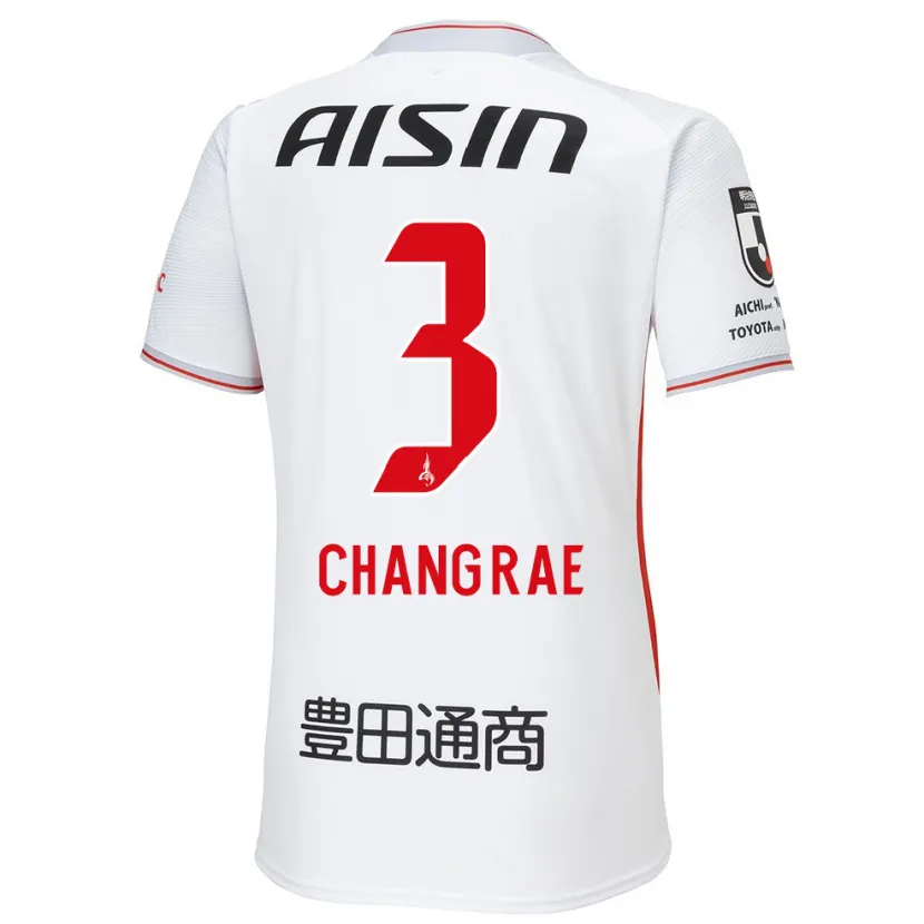 Danxen Niño Camiseta Chang-Rae Ha #3 Blanco Amarillo Rojo 2ª Equipación 2024/25 La Camisa