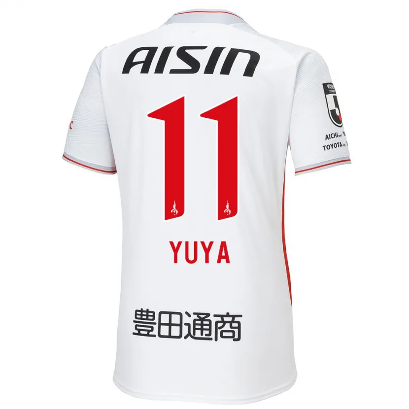 Danxen Niño Camiseta Yuya Yamagishi #11 Blanco Amarillo Rojo 2ª Equipación 2024/25 La Camisa