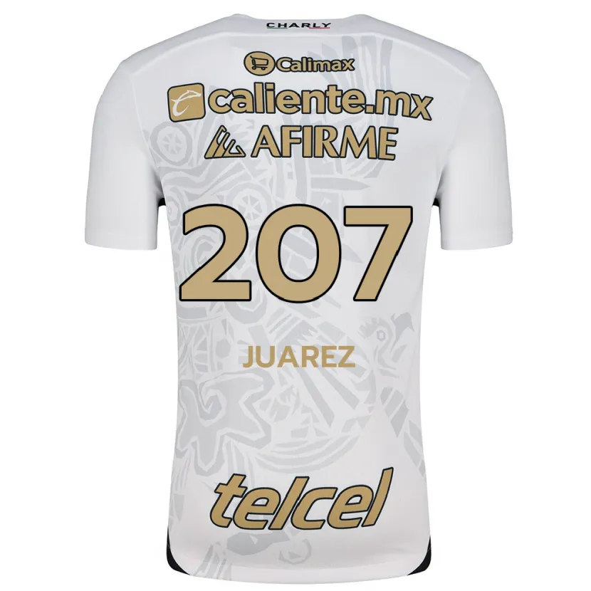 Danxen Niño Camiseta José Juárez #207 Blanco Negro 2ª Equipación 2024/25 La Camisa