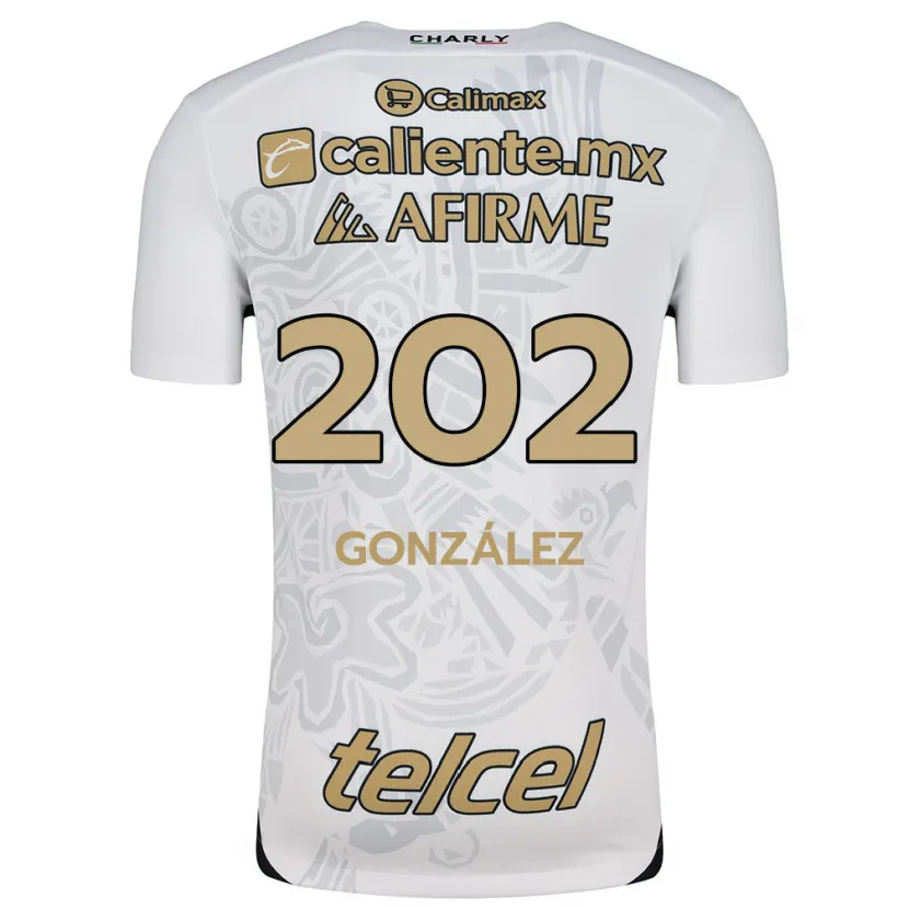 Danxen Niño Camiseta Joban González #202 Blanco Negro 2ª Equipación 2024/25 La Camisa