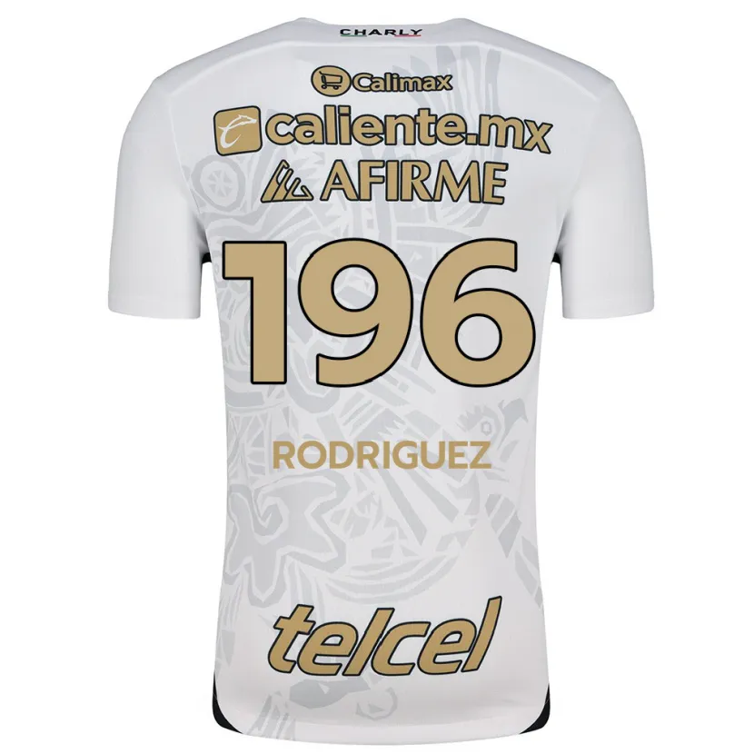 Danxen Niño Camiseta Prince Rodríguez #196 Blanco Negro 2ª Equipación 2024/25 La Camisa