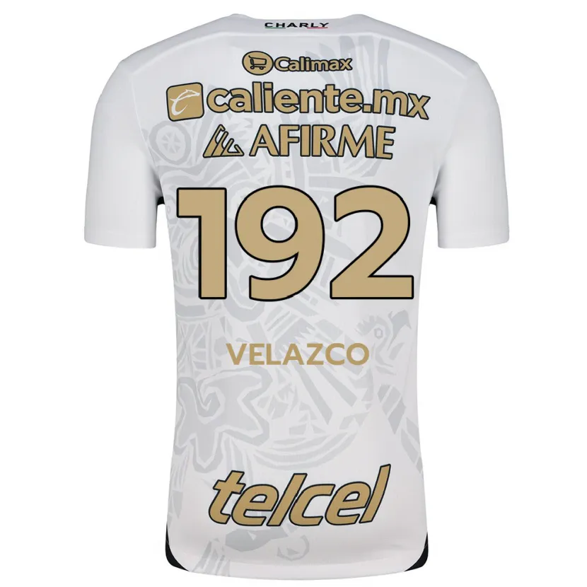 Danxen Niño Camiseta Emiliano Velazco #192 Blanco Negro 2ª Equipación 2024/25 La Camisa