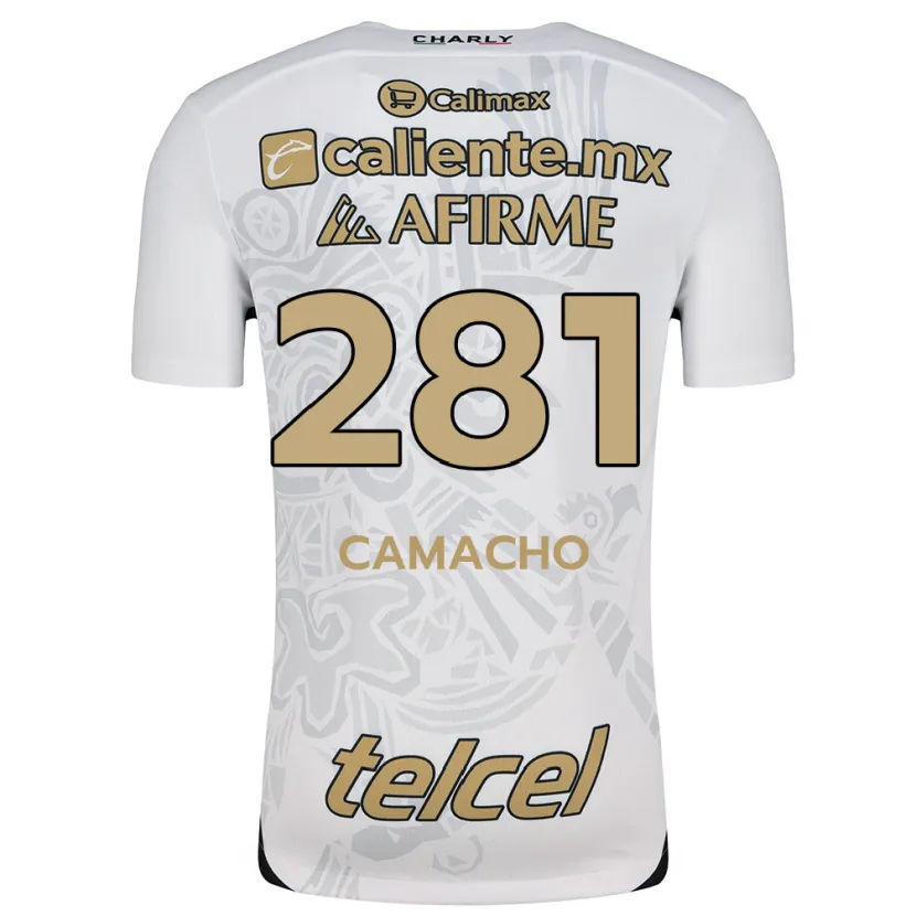 Danxen Niño Camiseta Javier Camacho #281 Blanco Negro 2ª Equipación 2024/25 La Camisa