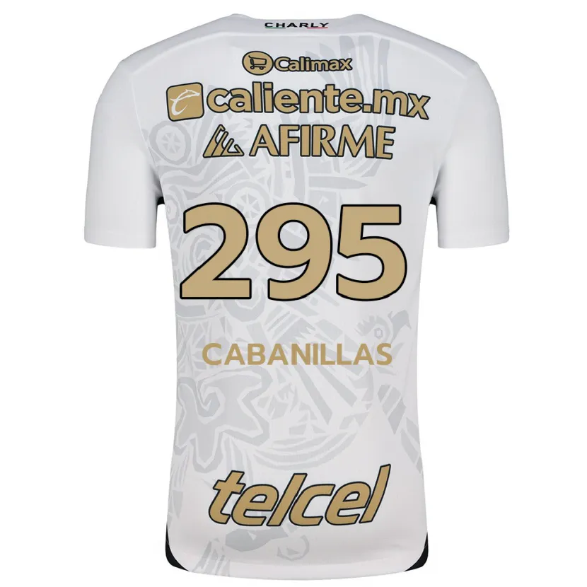 Danxen Niño Camiseta Osvaldo Cabanillas #295 Blanco Negro 2ª Equipación 2024/25 La Camisa