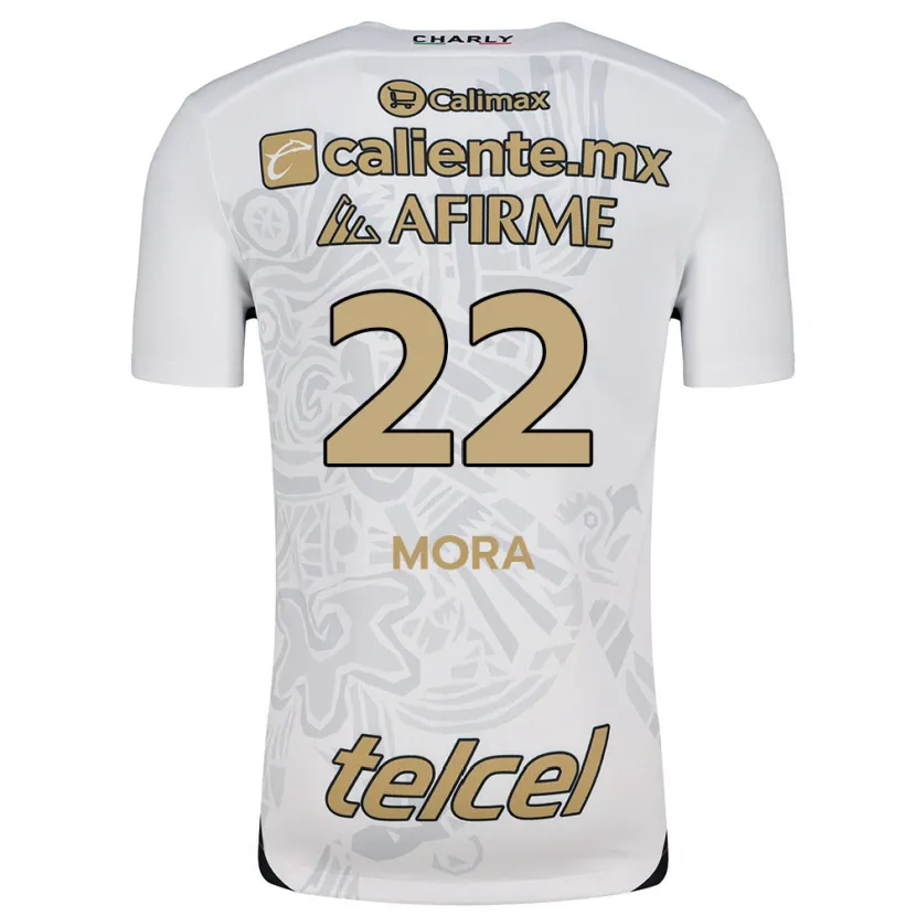 Danxen Niño Camiseta Bianca Mora #22 Blanco Negro 2ª Equipación 2024/25 La Camisa