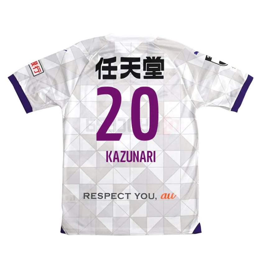 Danxen Niño Camiseta Kazunari Kita #20 Blanco Morado 2ª Equipación 2024/25 La Camisa