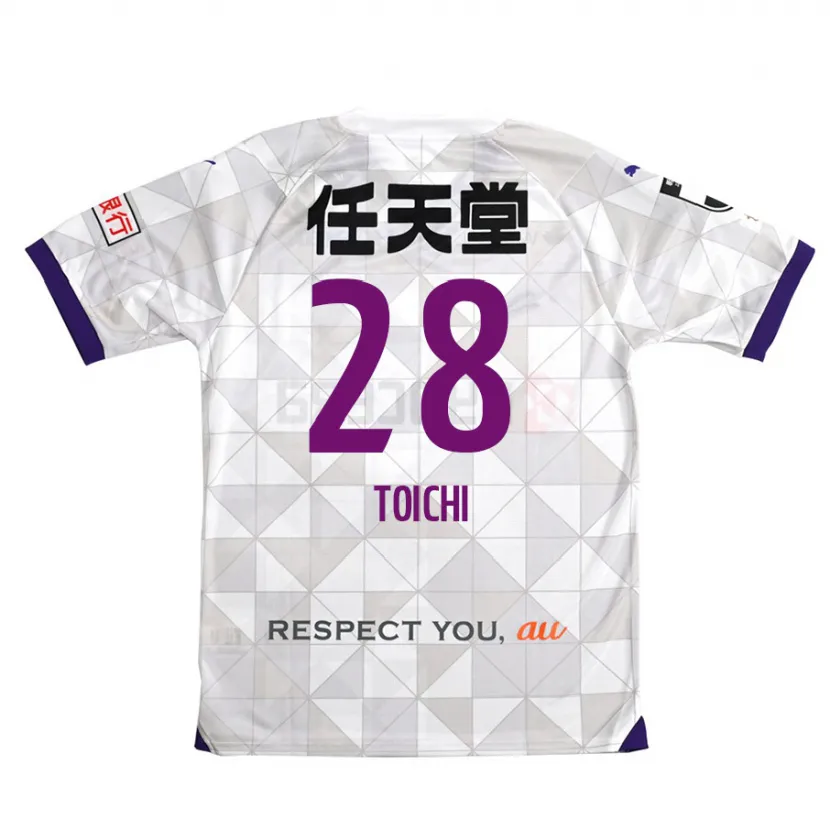 Danxen Niño Camiseta Toichi Suzuki #28 Blanco Morado 2ª Equipación 2024/25 La Camisa