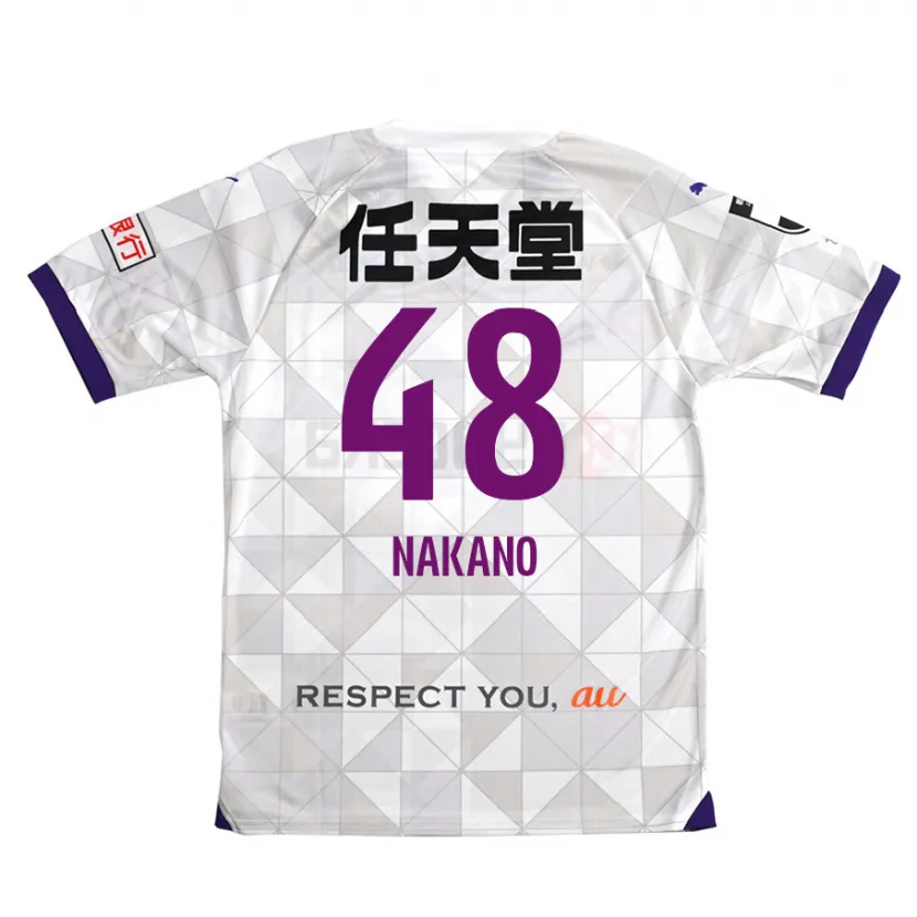 Danxen Niño Camiseta Ryuma Nakano #48 Blanco Morado 2ª Equipación 2024/25 La Camisa