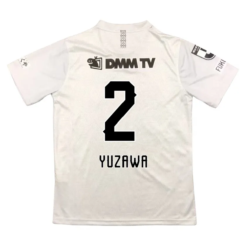 Danxen Niño Camiseta Masato Yuzawa #2 Gris Negro 2ª Equipación 2024/25 La Camisa