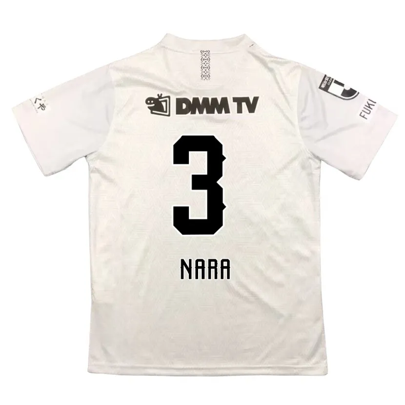 Danxen Niño Camiseta Tatsuki Nara #3 Gris Negro 2ª Equipación 2024/25 La Camisa