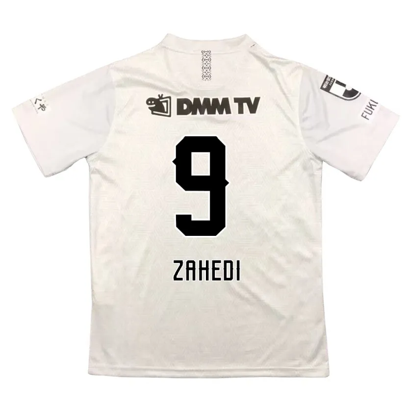 Danxen Niño Camiseta Shahab Zahedi #9 Gris Negro 2ª Equipación 2024/25 La Camisa