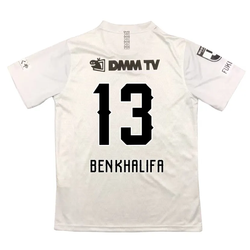 Danxen Niño Camiseta Nassim Ben Khalifa #13 Gris Negro 2ª Equipación 2024/25 La Camisa