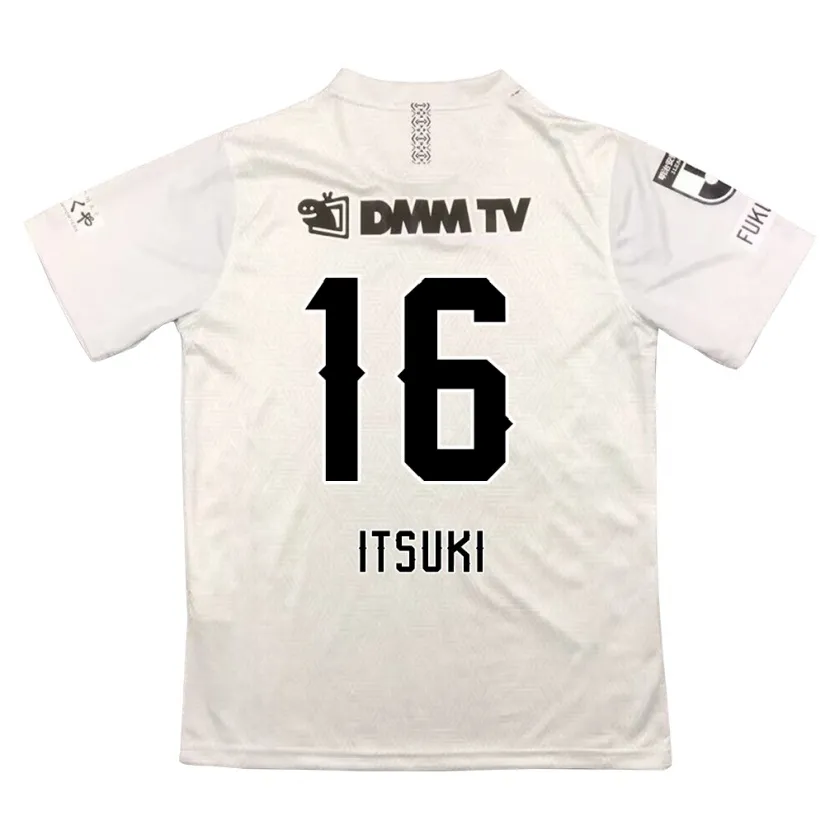 Danxen Niño Camiseta Itsuki Oda #16 Gris Negro 2ª Equipación 2024/25 La Camisa