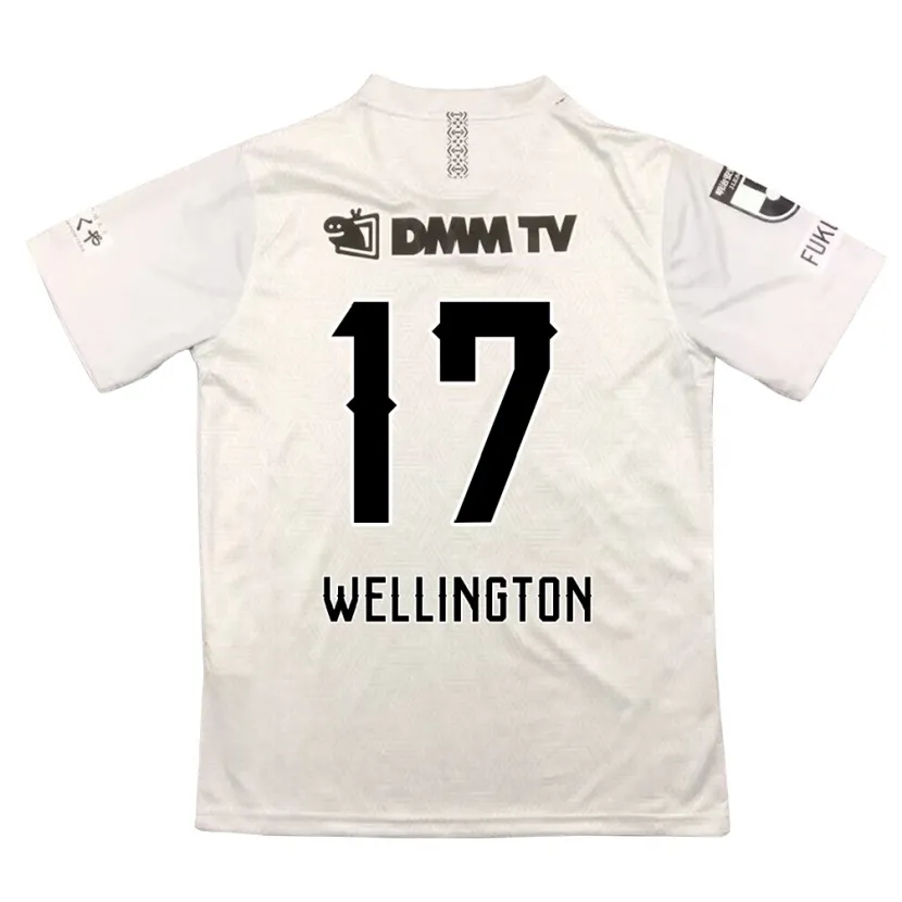 Danxen Niño Camiseta Wellington #17 Gris Negro 2ª Equipación 2024/25 La Camisa