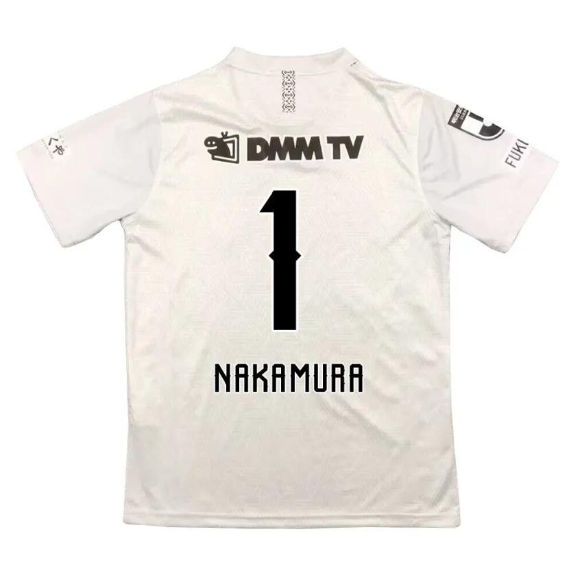 Danxen Niño Camiseta Seigo Nakamura #1 Gris Negro 2ª Equipación 2024/25 La Camisa