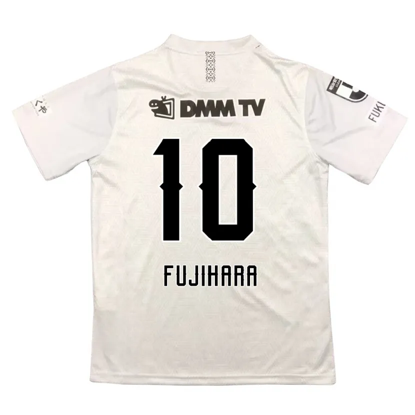 Danxen Niño Camiseta Naoatsu Fujihara #10 Gris Negro 2ª Equipación 2024/25 La Camisa