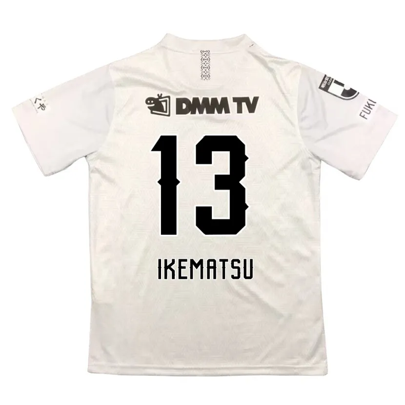 Danxen Niño Camiseta Shumpei Ikematsu #13 Gris Negro 2ª Equipación 2024/25 La Camisa