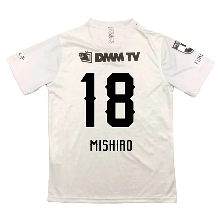 Danxen Niño Camiseta Tokitora Mishiro #18 Gris Negro 2ª Equipación 2024/25 La Camisa