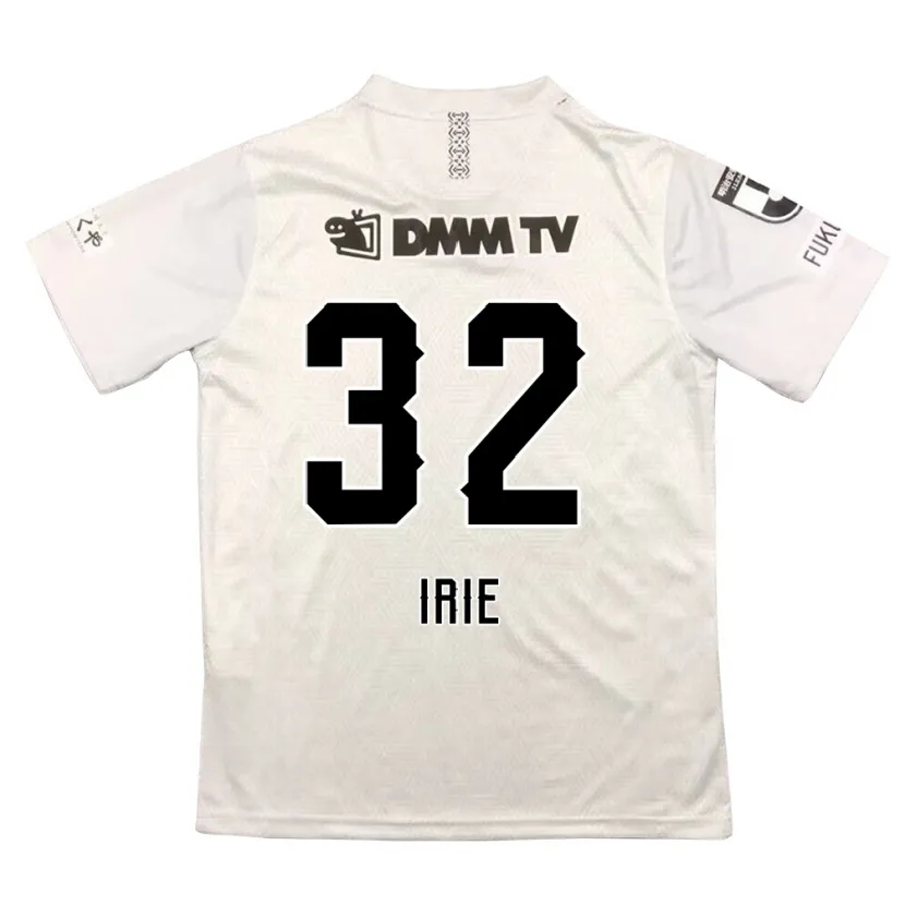 Danxen Niño Camiseta Yujin Irie #32 Gris Negro 2ª Equipación 2024/25 La Camisa