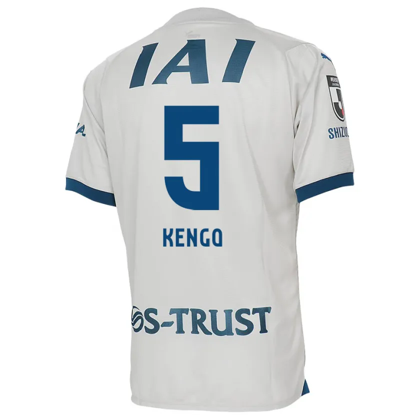 Danxen Niño Camiseta Kengo Kitazume #5 Blanco Azul 2ª Equipación 2024/25 La Camisa