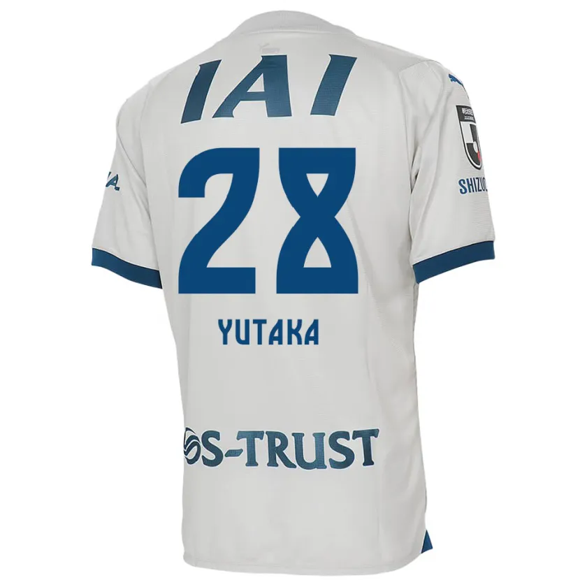 Danxen Niño Camiseta Yutaka Yoshida #28 Blanco Azul 2ª Equipación 2024/25 La Camisa