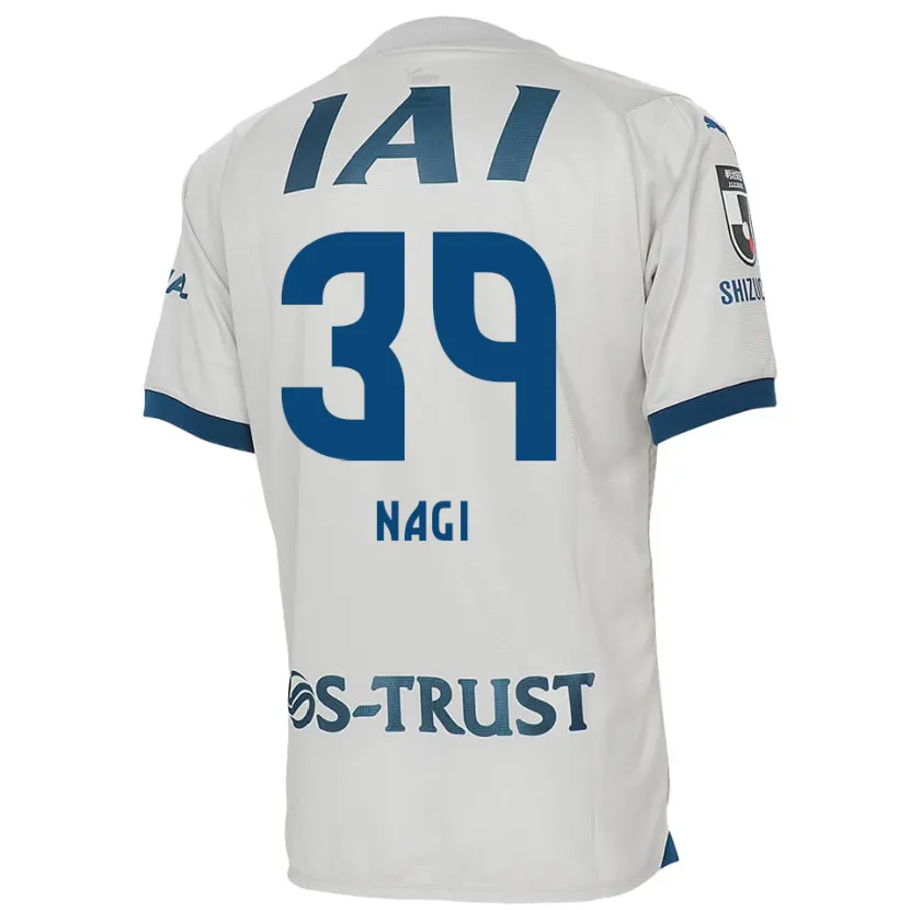 Danxen Niño Camiseta Nagi Kawatani #39 Blanco Azul 2ª Equipación 2024/25 La Camisa