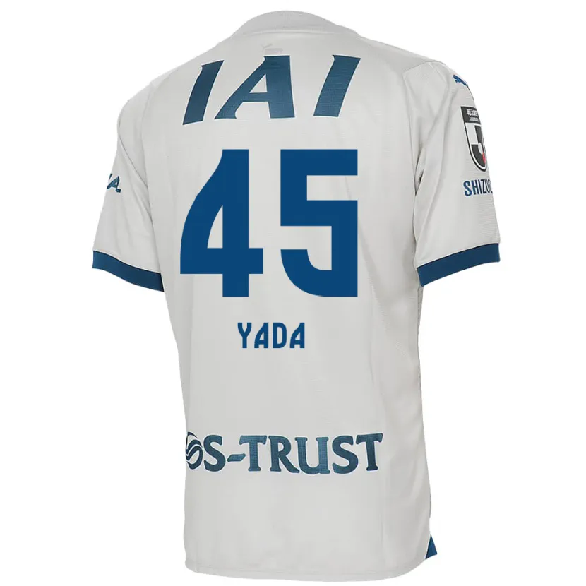 Danxen Niño Camiseta Ryunosuke Yada #45 Blanco Azul 2ª Equipación 2024/25 La Camisa