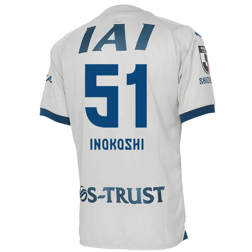 Danxen Niño Camiseta Yui Inokoshi #51 Blanco Azul 2ª Equipación 2024/25 La Camisa