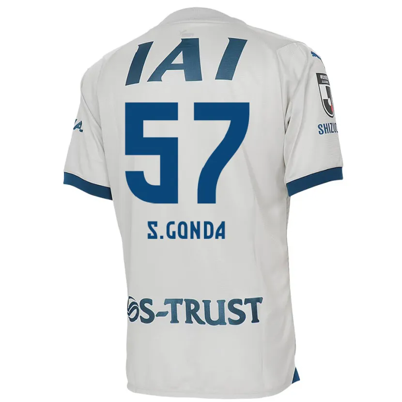 Danxen Niño Camiseta Shuichi Gonda #57 Blanco Azul 2ª Equipación 2024/25 La Camisa