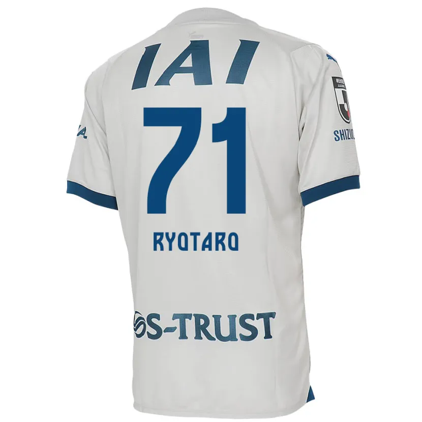 Danxen Niño Camiseta Ryotaro Nakamura #71 Blanco Azul 2ª Equipación 2024/25 La Camisa