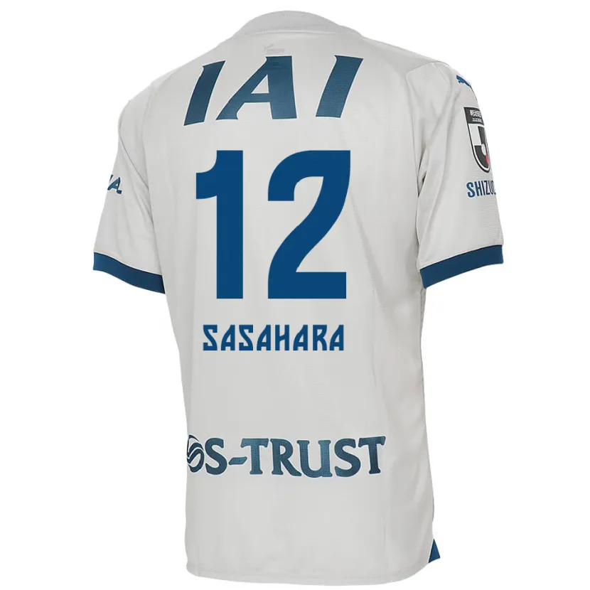 Danxen Niño Camiseta Kenshin Sasahara #12 Blanco Azul 2ª Equipación 2024/25 La Camisa