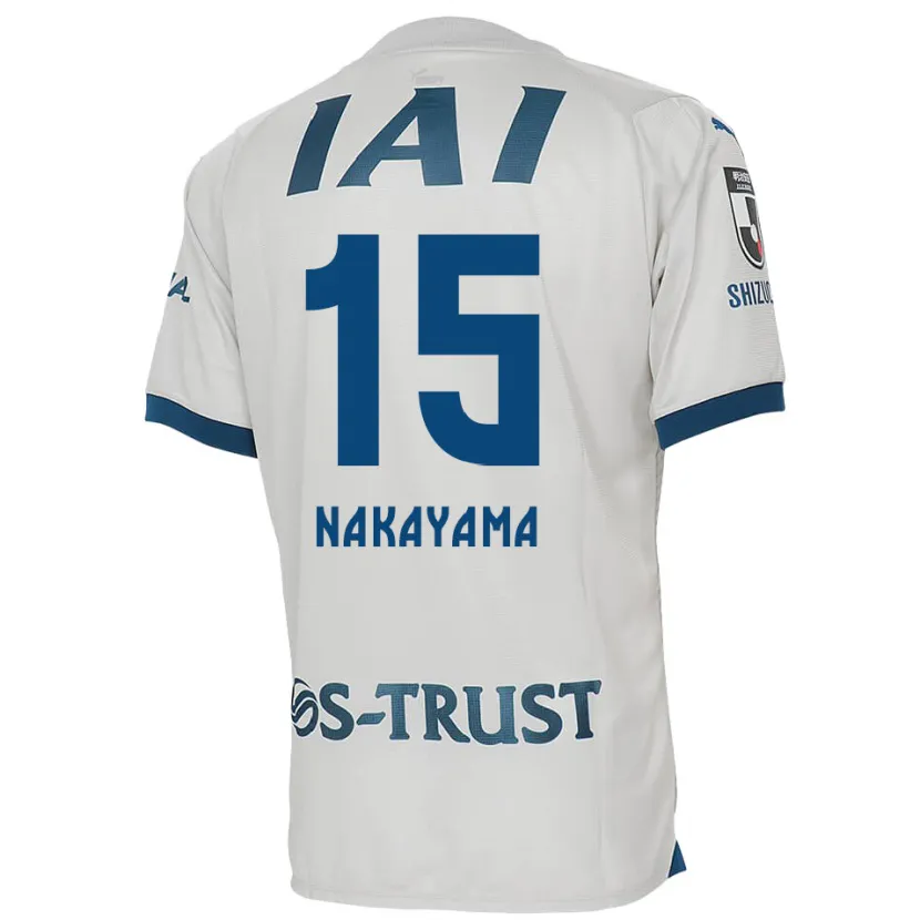 Danxen Niño Camiseta Atsuki Nakayama #15 Blanco Azul 2ª Equipación 2024/25 La Camisa