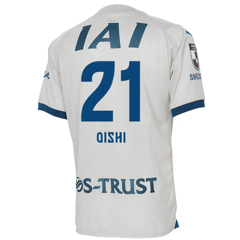 Danxen Niño Camiseta Kaede Oishi #21 Blanco Azul 2ª Equipación 2024/25 La Camisa