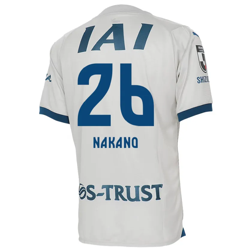 Danxen Niño Camiseta Takeru Nakano #26 Blanco Azul 2ª Equipación 2024/25 La Camisa