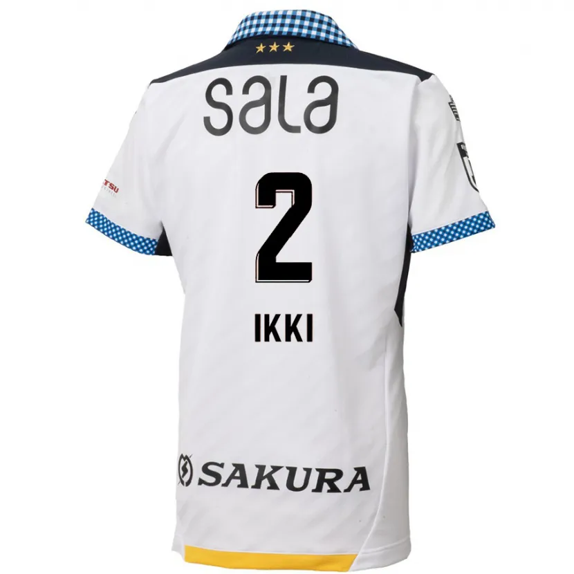 Danxen Niño Camiseta Ikki Kawasaki #2 Blanco Negro 2ª Equipación 2024/25 La Camisa