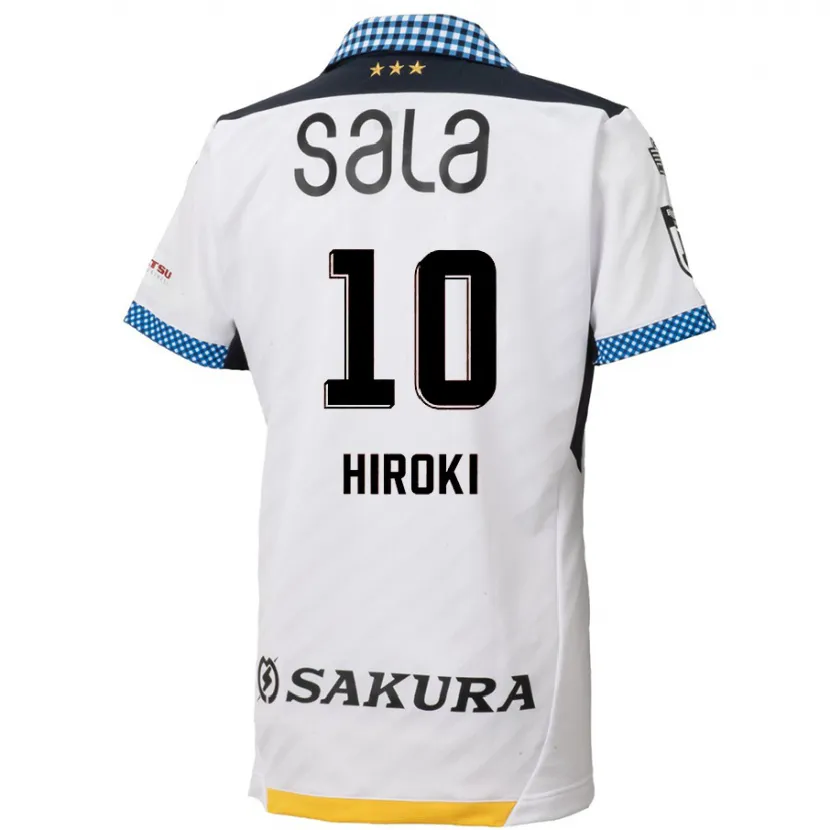 Danxen Niño Camiseta Hiroki Yamada #10 Blanco Negro 2ª Equipación 2024/25 La Camisa