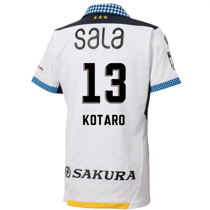 Danxen Niño Camiseta Kotaro Fujikawa #13 Blanco Negro 2ª Equipación 2024/25 La Camisa