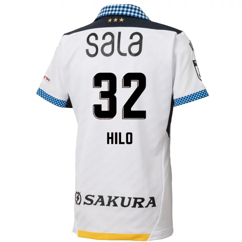 Danxen Niño Camiseta Hassan Hilo #32 Blanco Negro 2ª Equipación 2024/25 La Camisa