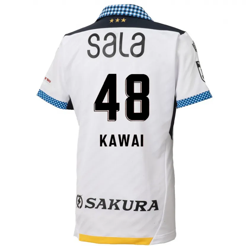 Danxen Niño Camiseta Tokumo Kawai #48 Blanco Negro 2ª Equipación 2024/25 La Camisa