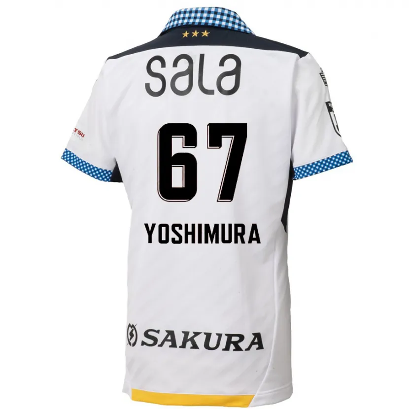 Danxen Niño Camiseta Ryusei Yoshimura #67 Blanco Negro 2ª Equipación 2024/25 La Camisa