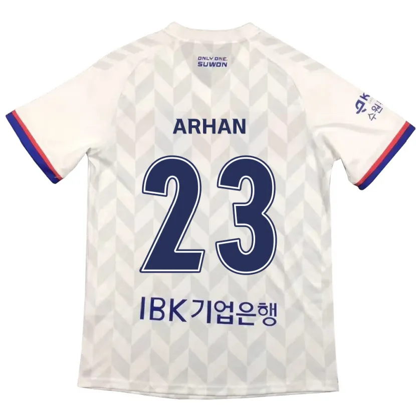 Danxen Niño Camiseta Pratama Arhan #23 Blanco Azul 2ª Equipación 2024/25 La Camisa