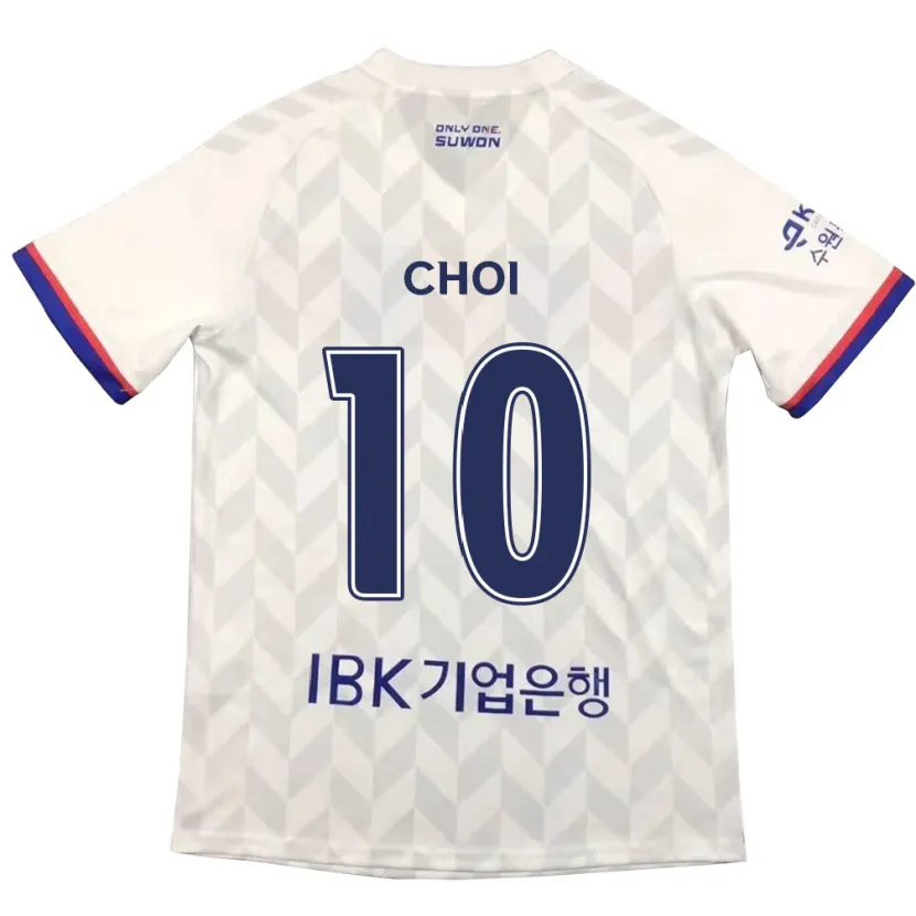 Danxen Niño Camiseta San Choi #10 Blanco Azul 2ª Equipación 2024/25 La Camisa