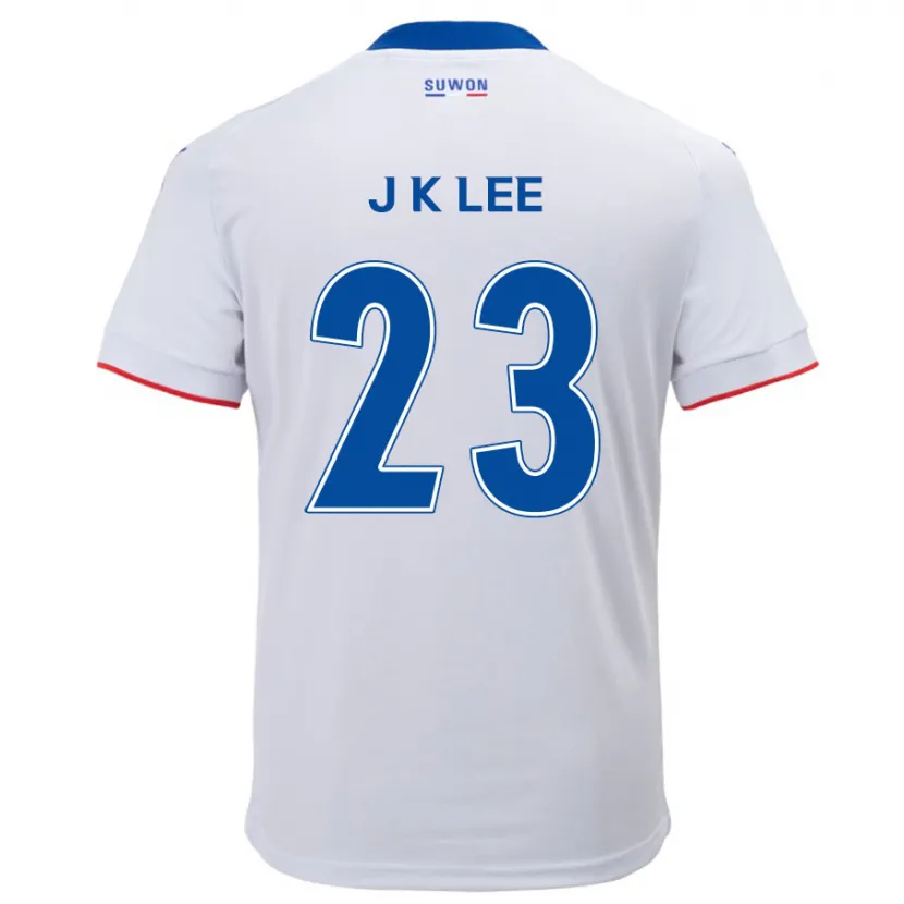 Danxen Niño Camiseta Ki-Je Lee #23 Blanco Azul 2ª Equipación 2024/25 La Camisa