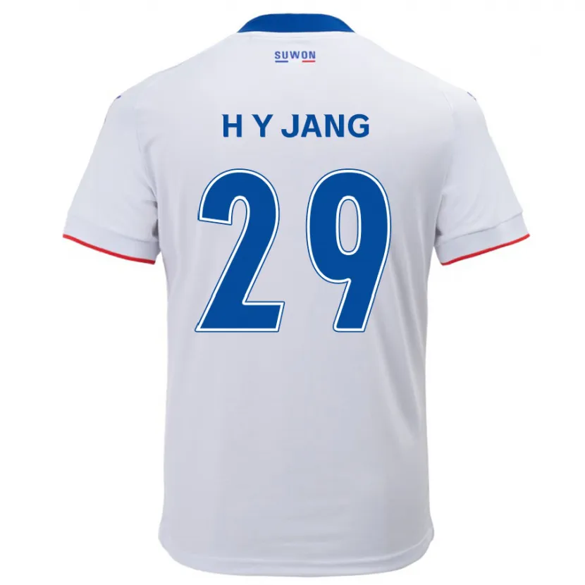 Danxen Niño Camiseta Yo-Han Jang #29 Blanco Azul 2ª Equipación 2024/25 La Camisa