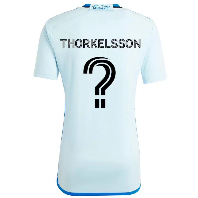 Danxen Niño Camiseta Róbert Orri Thorkelsson #0 Azul Hielo 2ª Equipación 2024/25 La Camisa