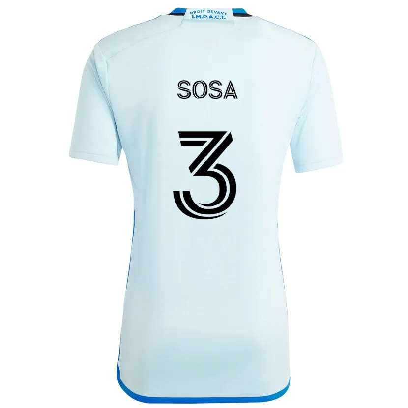 Danxen Niño Camiseta Joaquín Sosa #3 Azul Hielo 2ª Equipación 2024/25 La Camisa