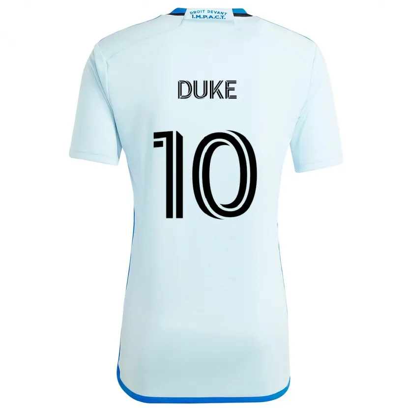 Danxen Niño Camiseta Bryce Duke #10 Azul Hielo 2ª Equipación 2024/25 La Camisa