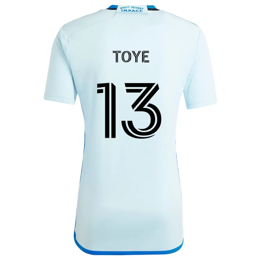 Danxen Niño Camiseta Mason Toye #13 Azul Hielo 2ª Equipación 2024/25 La Camisa