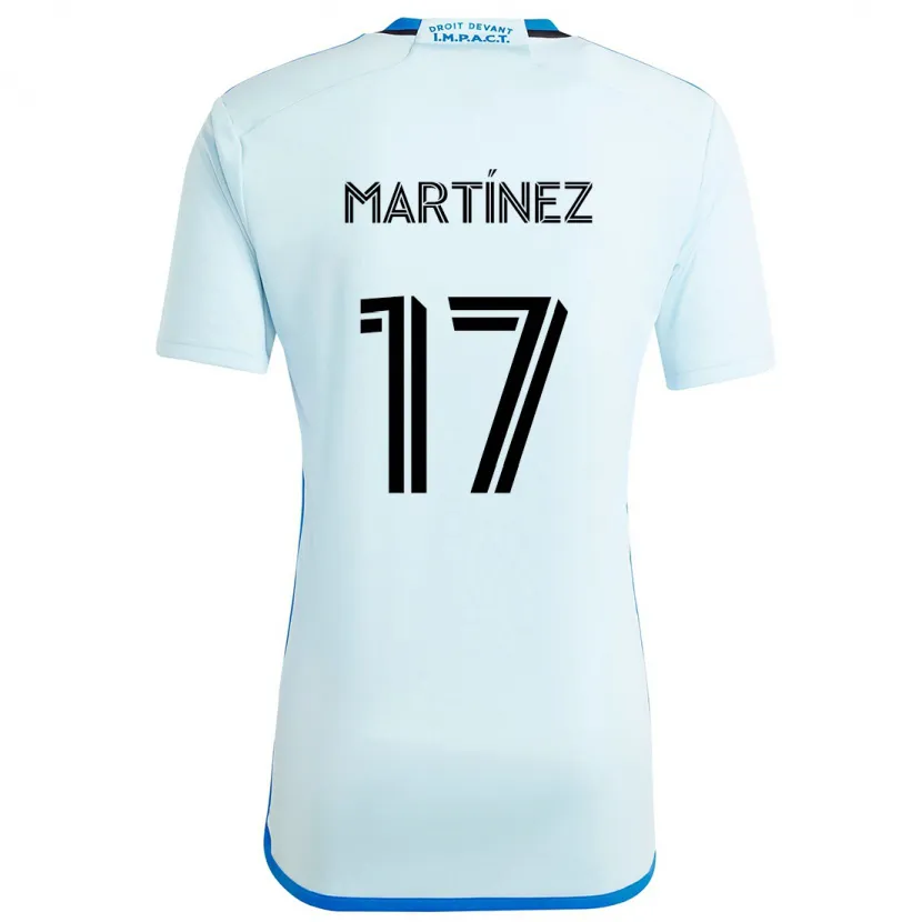 Danxen Niño Camiseta Josef Martínez #17 Azul Hielo 2ª Equipación 2024/25 La Camisa