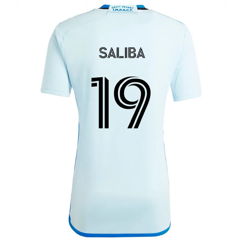 Danxen Niño Camiseta Nathan-Dylan Saliba #19 Azul Hielo 2ª Equipación 2024/25 La Camisa